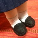 人形の靴下と靴を手作り◆フェルトで学生靴を作ってみた